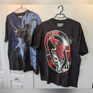 BUNDLE 2 ECKO UNLTD Men T-Shirt Size XL 100% Cotton Graphic Black Color